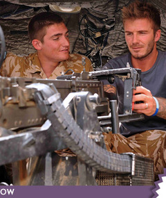 David Beckham's Got Guns!