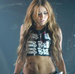 Miley Cyrus Stomachs Private Parisian Show