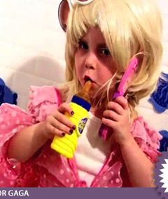 Little Girl Goes Goo-Goo for Gaga