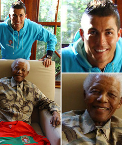 Cristiano Ronaldo Meets Nelson Mandela 