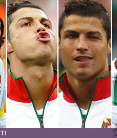 Cristiano Ronaldo -- The Mug Shots!
