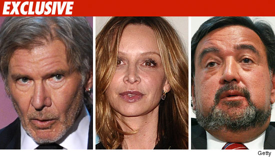 Harrison Ford and Calista Flockhart and, gov bill richards 0617_harrison_ford_calista_gov_richardson_GETTY_EX