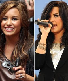 Lovato's Lighter Locks -- Yay or Nay?