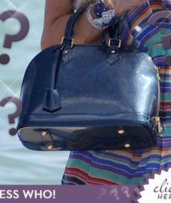Whose Blue Louis Vuitton Beach Bag?