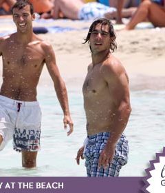Rafael Nadal's Day at the Beach -- Just 'Cuz