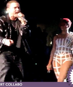 Eminem Pops Up at Rihanna Concert!