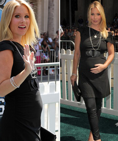 Christina Applegate Debuts Baby Bump