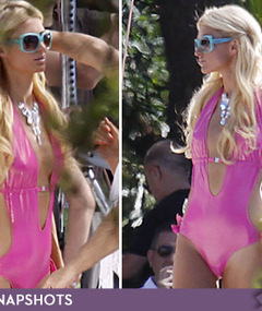 Paris Hilton's Swimsuit Video Shoot