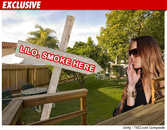 Lindsay Lohan Smoking