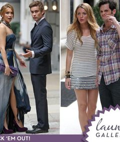 "Gossip Girl" Set Pics -- Cute Couple Watch!