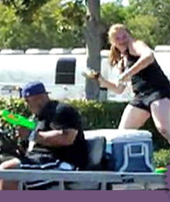 Video: "American Idol" Water Balloon Fight!