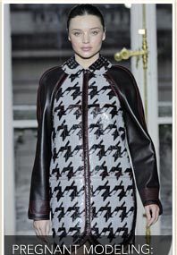 Miranda Kerr: Pregnant on the Runway