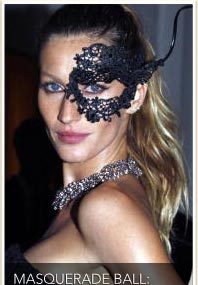 Gisele, Tyra, Dita: Masked Beauties!