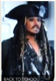 Depp Visits School ... in Costume!