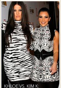 Kim & Khloe: Black & White Faceoff