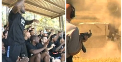LeBron & Dwyane -- Bullets Fly at Training Camp