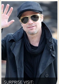 Brad Visits Angelina at Work