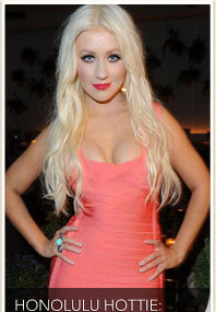 Christina Aguilera Jets to Hawaii
