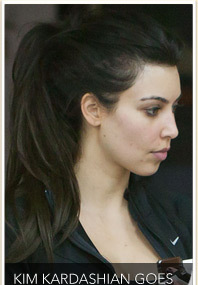 Kim Kardashian Goes Au Naturel