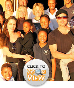 The Jolie-Pitts: Holidays in Namibia