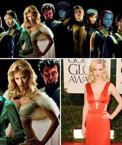 FIRST LOOK: January Jones in "X-Men" Prequel!