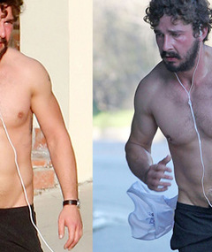 FITNESS: Scruffy Shia LaBeouf Bulks Up!