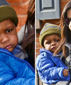 FAB FOTOS: Sandra Bullock & Little Louis In NYC!