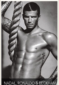 EYE CANDY: Armani Hotties: Nadal vs. Ronaldo & Beckham!