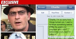Charlie's Porn Pal Kacey Jordan Sends Text -- 'I'm Pregnant!"