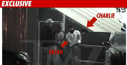 Charlie Sheen & MLB Star -- Interstate Movie Date