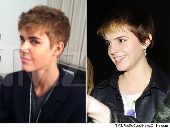 emma watson justin bieber. Here#39;s Justin Bieber with his