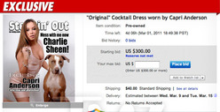 Capri Anderson -- Selling Off Charlie Sheen Hotel Dress
