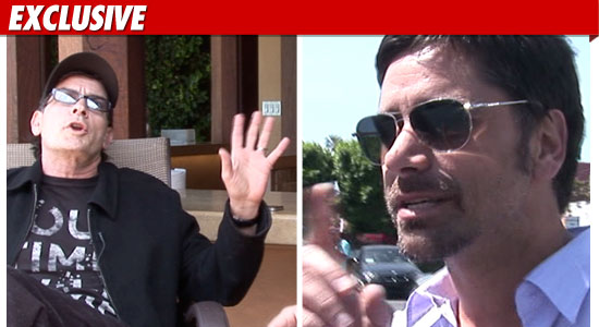 John Stamos and Charlie Sheen