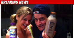 Charlie Sheen's First Tweet -- The 'Naked' Pose