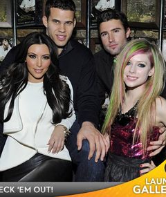 PARTY PICS: Kim Kardashian & Avril Lavigne's Double Date Night!