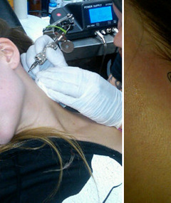 FIRST PICS: Avril Lavigne Gets Neck Tattoo!