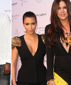Hot Photos: Kim & Khloe Kardashian Show Cleavage at Fragrance Launch