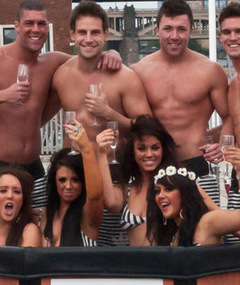 Cast of the U.K. Version of "Jersey Shore" Strip Down