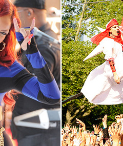 Lady Gaga Ziplines Onto 'Good Morning America' Stage!