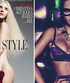 Christina Aguilera Goes Nude, Beyonce Strips for W Magazine