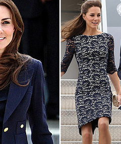 Photos: Kate Middleton's In-Flight Wardrobe Change