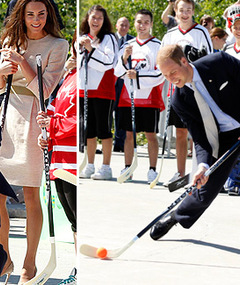 Prince William Plays Hockey -- He Shoots, He Doesn't Score!