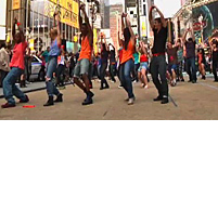 Times Square Treat: Flash Mob Performs Pop Hit