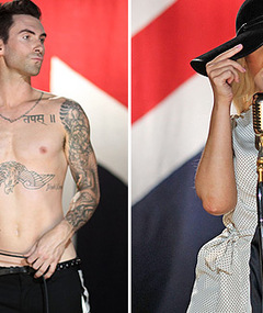 Adam Levine Goes Shirtless for 'Moves Like Jagger' Video