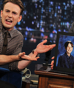 Chris Evans Shows Off Embarrassing School Portraits