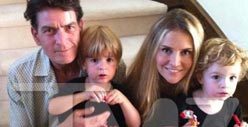 Charlie Sheen and Brooke -- Our New Family Photo