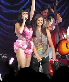 Rebecca Black Sings 'Friday' LIVE with Katy Perry