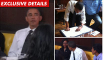 Obama's Burger Lunch -- GARGANTUAN Tip