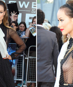 Photos: Olivia Wilde's Risque Red Carpet Look