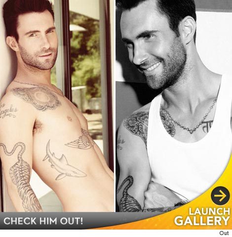 Shirtless Adam Levine